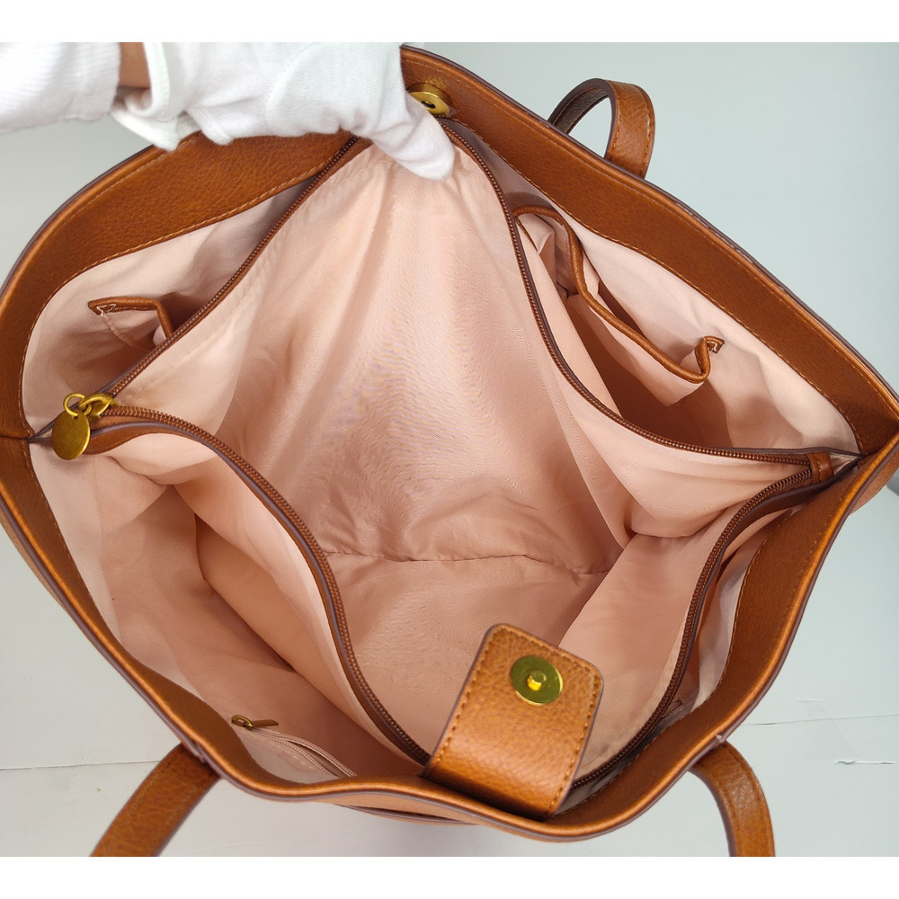 Style & Co Extra Large East West Tote - Tortoise Shell/Brown/Tan - XL - NWOT - Picture 8 of 15